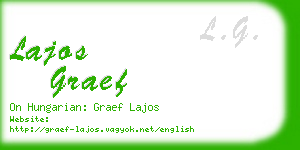 lajos graef business card